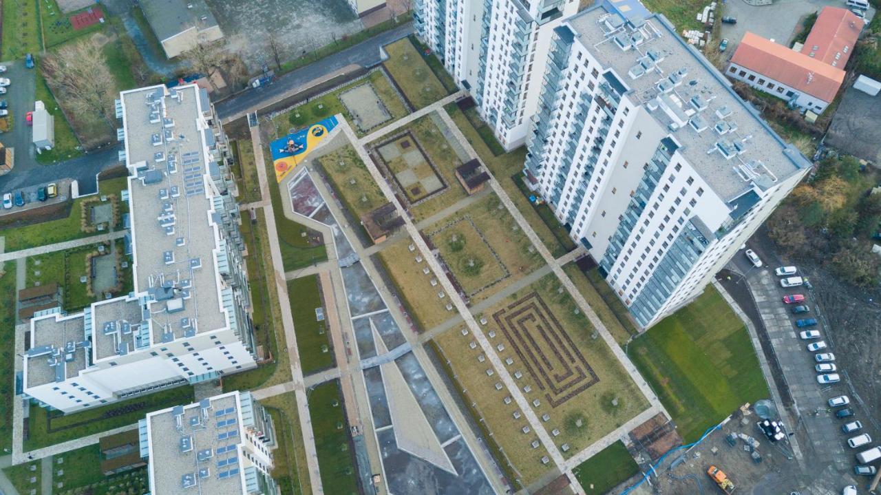 10Th Floor View Of Gdansk By The Sea Apartment Bagian luar foto